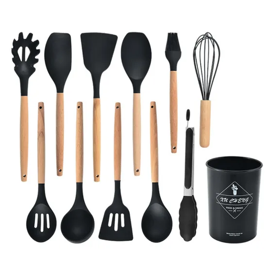 11PCS Kitchenware Silicone Cooking Tools Kitchen Utensils 