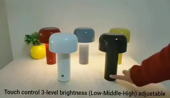 Wholesale Silicon Table Night Light with USB Rechargeable Mushroom LED Lamp