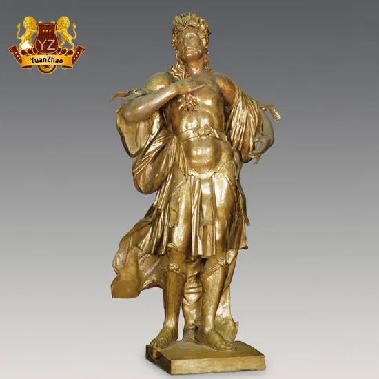 Western Religious Figure Statue Life Size Lost Wax Bronze Saint Sebastian Sculpture 