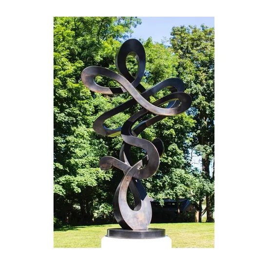 Abstract Outdoor Artwork Bronze Figure of Big Face Statue 