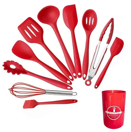 High Quality Kitchen Tools Wooden Silicone Kitchen Utensils Set Cooking Utensils Set Silicone Kitchen Utensils 